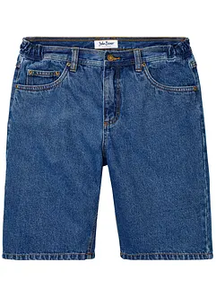 Jeans bermuda met elastiek opzij, classic fit, bonprix