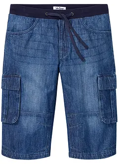 Lange jeans bermuda, loose fit, bonprix