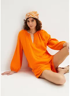 Oversized blouse van mousseline, bonprix