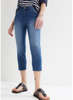 Slim fit mid waist 3/4 jeans (set van 2), bonprix