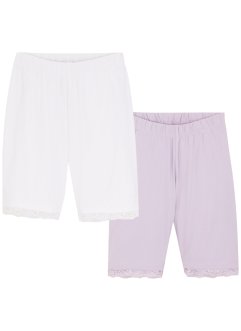 Meisjes korte legging met kant (set van 2), bpc bonprix collection