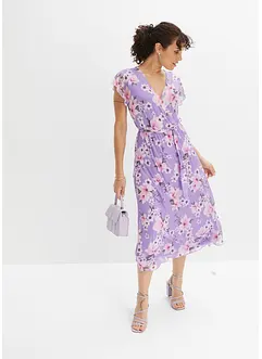 Gedessineerde midi jurk van mesh, bonprix