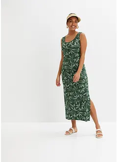 Maxi jurk met split en viscose, bonprix