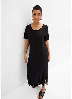 Comfortabele shirtjurk met split in maxilengte, bonprix