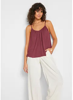 Top met spaghettibandjes van soepele viscose, bonprix