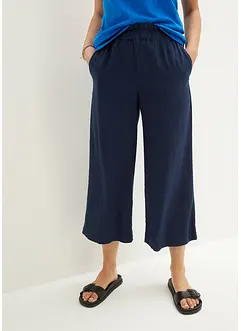 Culotte met linnen, tot op de kuit, bonprix