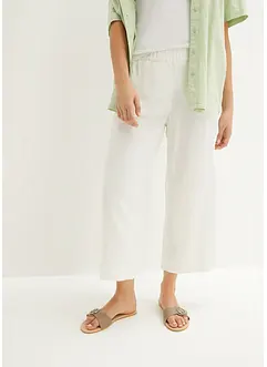 Culotte met linnen, tot op de kuit, bonprix
