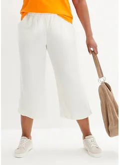 Culotte met linnen, tot op de kuit, bonprix