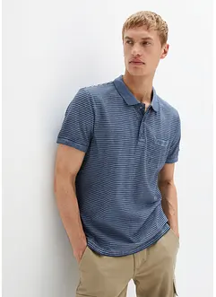 Poloshirt in gewassen look, korte mouw, bonprix