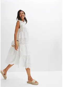 Midi jurk met kant, bonprix