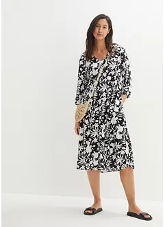 Midi jurk van soepele viscose, bonprix