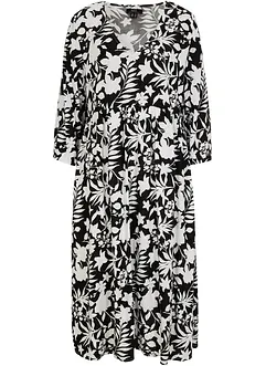 Midi jurk van soepele viscose, bonprix