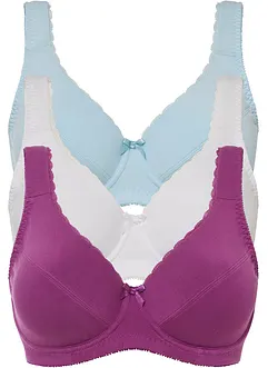 Beugel bh (set van 3) met katoen, bonprix
