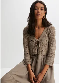 Ajour bolero met 3/4 mouwen, bonprix