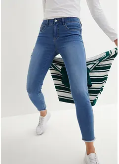 Corrigerende mid waist jeans, cropped, bonprix