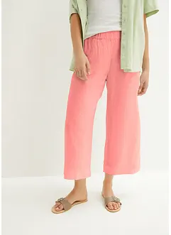 Culotte met linnen, tot op de kuit, bonprix