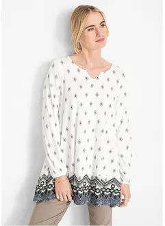 Extra wijde shirt tuniek in een viscosemix, bonprix