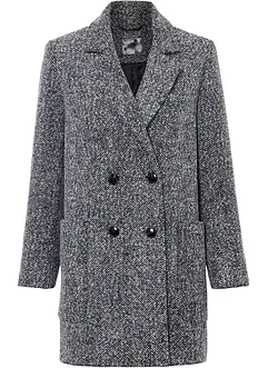 Korte coat in wollen look, bonprix