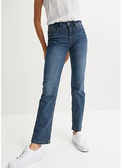 Mid waist stretch jeans, straight, bonprix