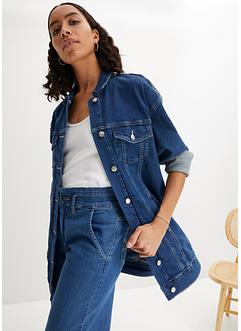 Stretch spijkerjas met biologisch katoen, oversized, John Baner JEANSWEAR