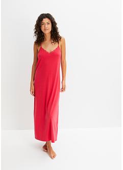 Nachtjapon met viscose en kant, bpc bonprix collection