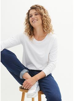 Essential longsleeve met ronde hals, naadloos, bonprix PREMIUM
