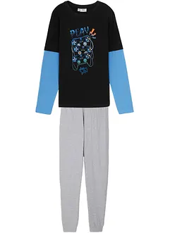 Jongens 2-in-1 pyjama met biologisch katoen (2-dlg. set), bonprix