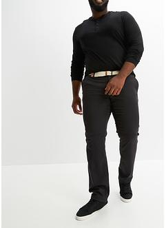 Regular fit stretch chino met comfort fit en riem, straight, bpc bonprix collection