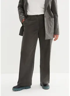 Corduroy broek in Marlene Dietrich stijl van biologisch katoen, bonprix