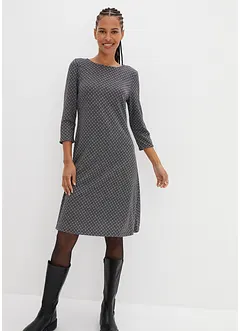 Punto di roma jurk met jacquard patroon, bonprix
