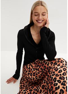 Vest met imitatiebont en viscose, BODYFLIRT