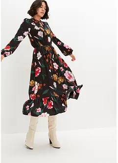 Gedessineerde midi jurk, bonprix