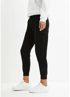 Joggingbroek met cargozakken, cropped, bonprix