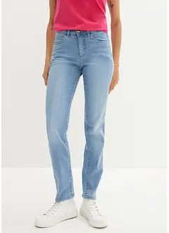 Stretch jeans mid waist, straight, bonprix