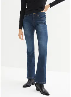 Stretch jeans mid waist, bootcut, bonprix