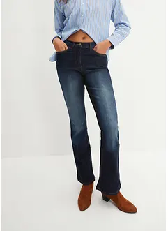 Stretch jeans mid waist, bootcut, bonprix