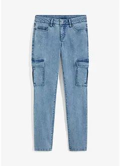 Cargo jeans in washed out look, straight, bonprix