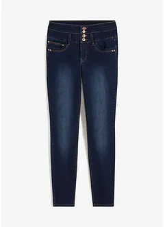 High waist skinny jeans met lange knoopsluiting, bonprix