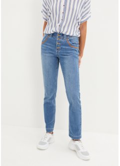 Mid waist stretch jeans, straight, John Baner JEANSWEAR