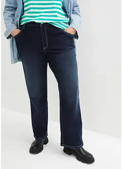 Wide leg stretch jeans, high waist, bonprix