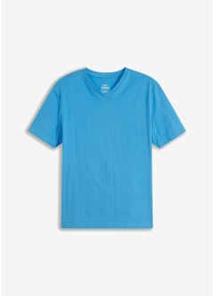 Essential naadloos T-shirt met V-hals en biologisch katoen, bpc bonprix collection