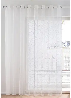Transparant jacquard gordijn, bonprix