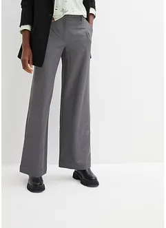 Wijde bandplooibroek met verstelbare high waist comfortband, bonprix
