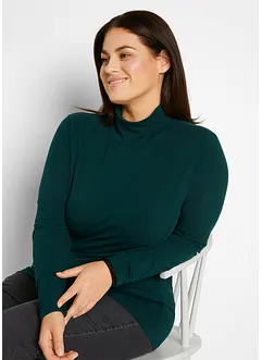 Longsleeve met col in een katoenmix (set van 2), bonprix