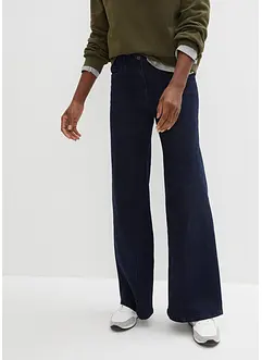 Wide leg jeans, high waist, met comfortband, bonprix