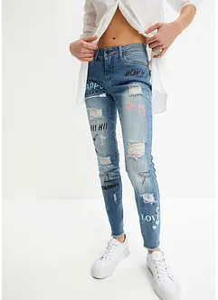 Skinny jeans met mid waist, bonprix