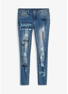 Skinny jeans met mid waist, bonprix