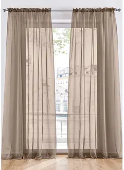 Transparante gordijnen (2 stuks) effen, bonprix