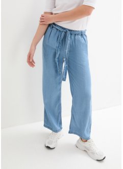 Wide leg jeans met high waist en elastische band, bpc bonprix collection
