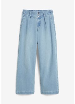 Wide leg jeans met high waist en comfortband, bonprix